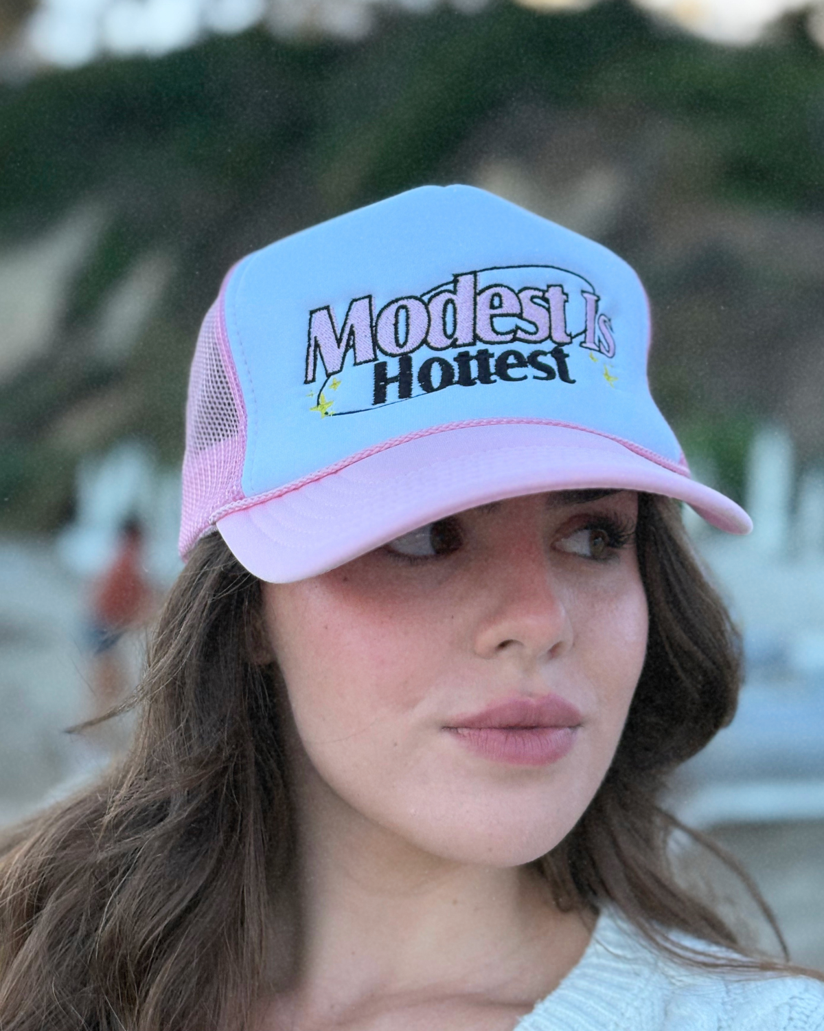 Sugar Core "Modest Is Hottest" Trucker Hat