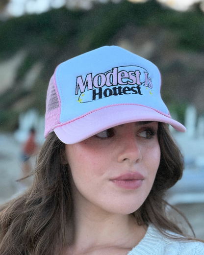 Sugar Core "Modest Is Hottest" Trucker Hat